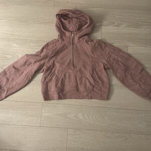 Lululemon Oversized Scuba Half-zip in Heathered Pink Taupe (XS/S)